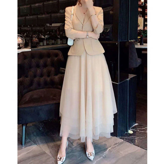 Elegant Slim Fit Slim-fit Set Dress