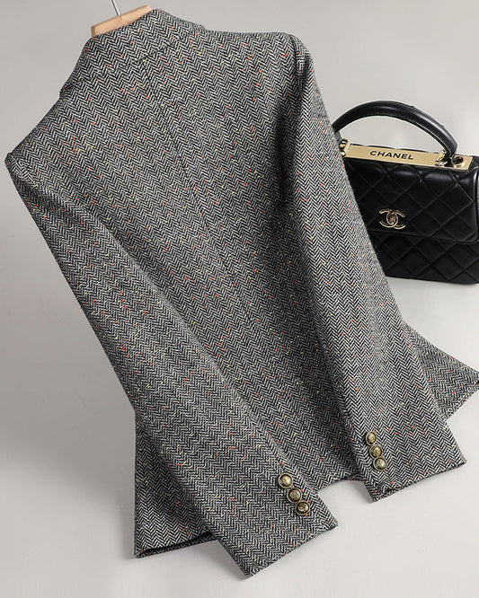 Cambridge Wool Tweed Blazer – LUXE Edition