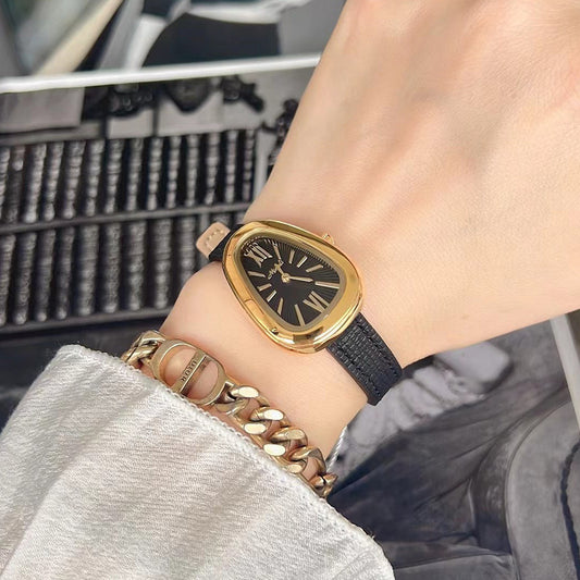 Women's High-grade Leather Belt Quartz Casual Watch