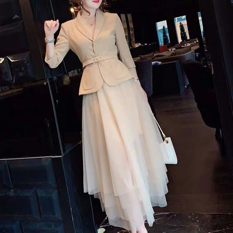 Elegant Slim Fit Slim-fit Set Dress