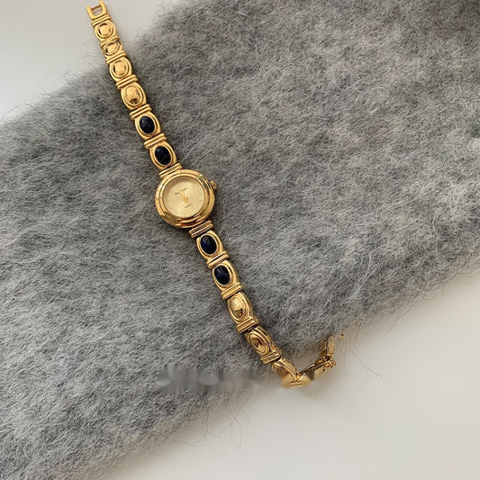 Blue Agate Antique Quartz Watch