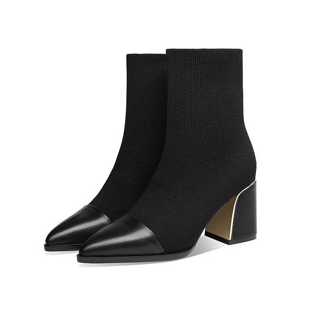 Sophia Elastic Ankle Boots – LUXE Edition