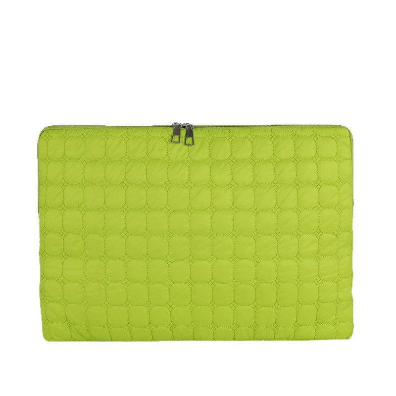 Solid Color Cloud Cotton Pleated Plaid Casual Simple Flat Storage Bag