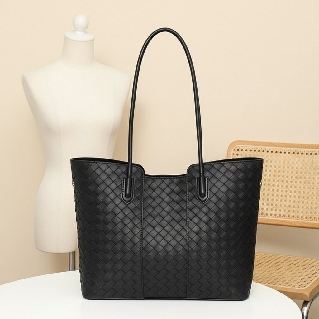 Woven Leather Tote – CORE Edition