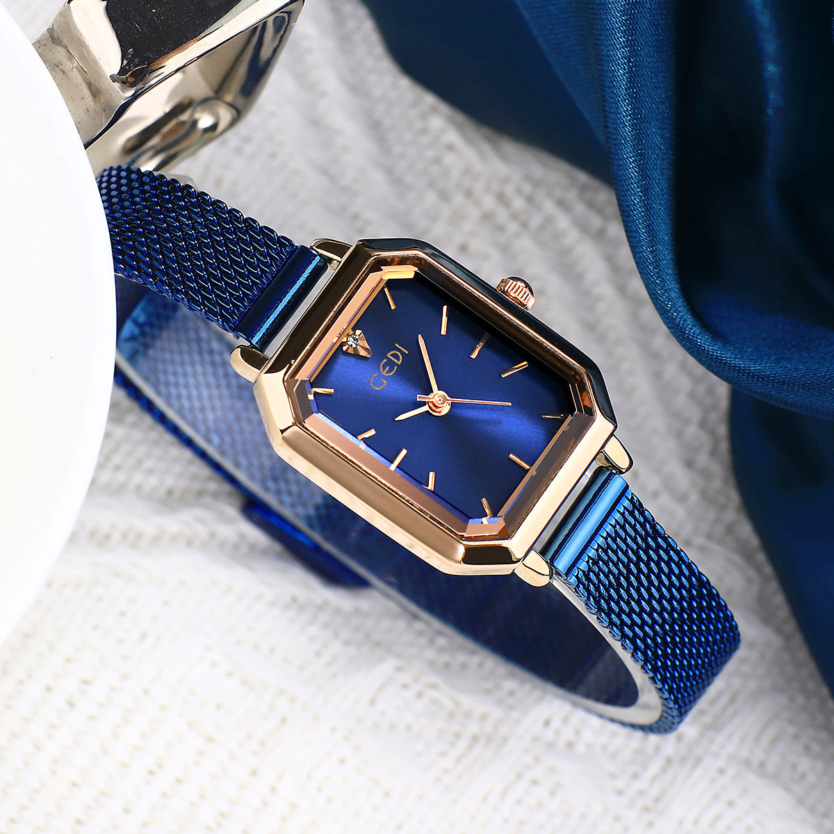 Simple All-match Casual Watch Women's Square Retro