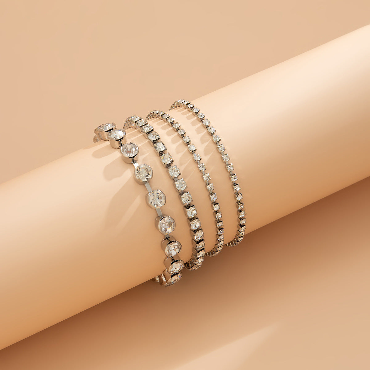 Armband-Set „Noa White Twist“ - LUXE Edition