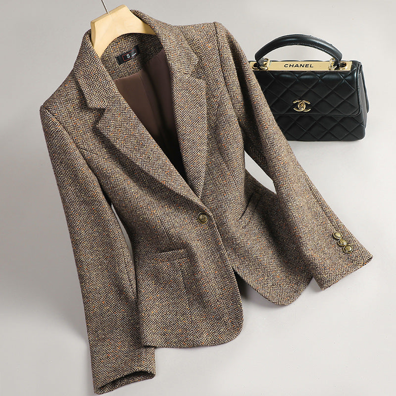 Cambridge Wool Tweed Blazer – LUXE Edition
