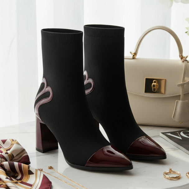 Élise Contour Knit-Heel Boot – Chic Edition