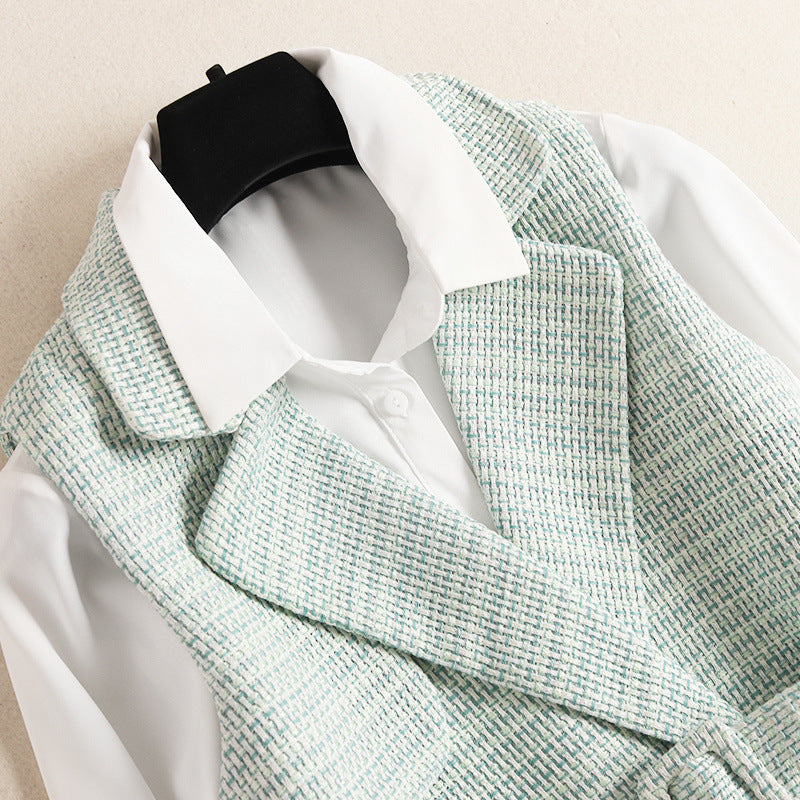 Double-breasted vest coat