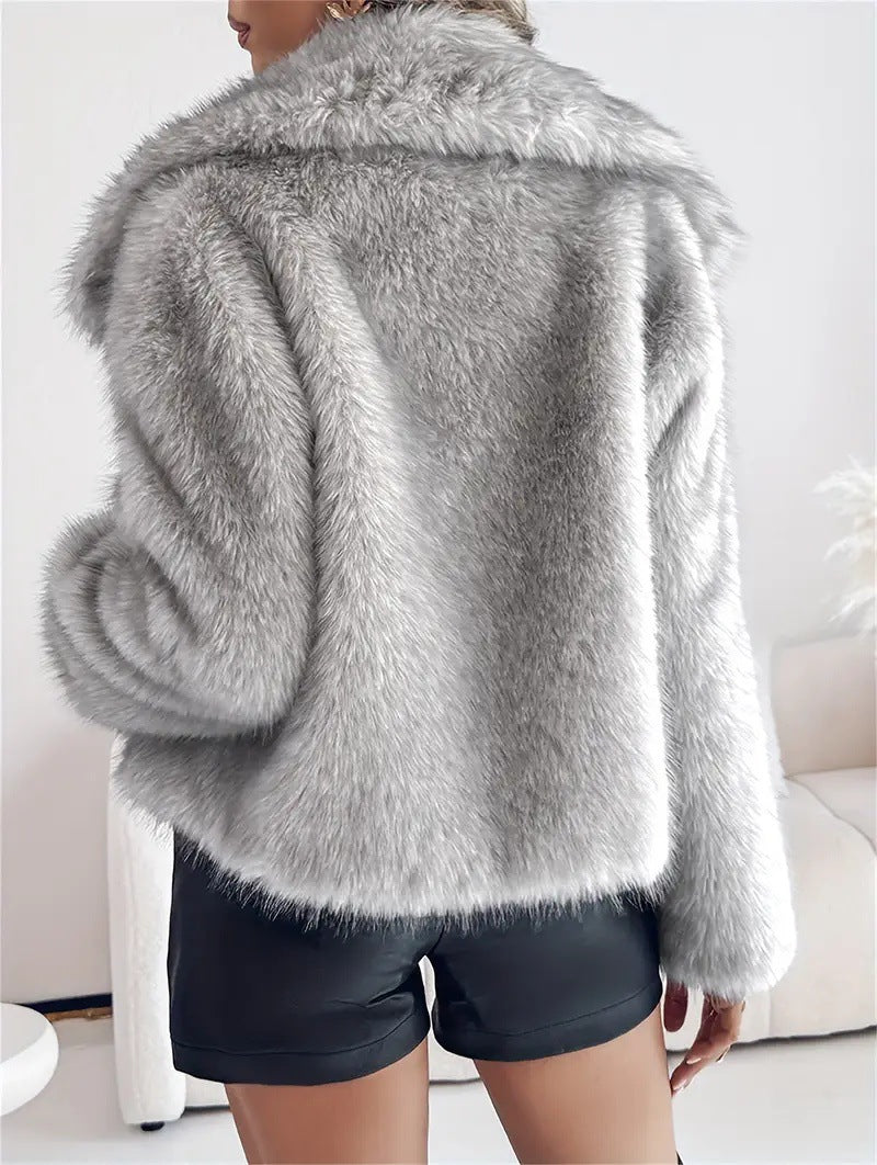 Velours Faux Fur Jacket – LUXE Edition