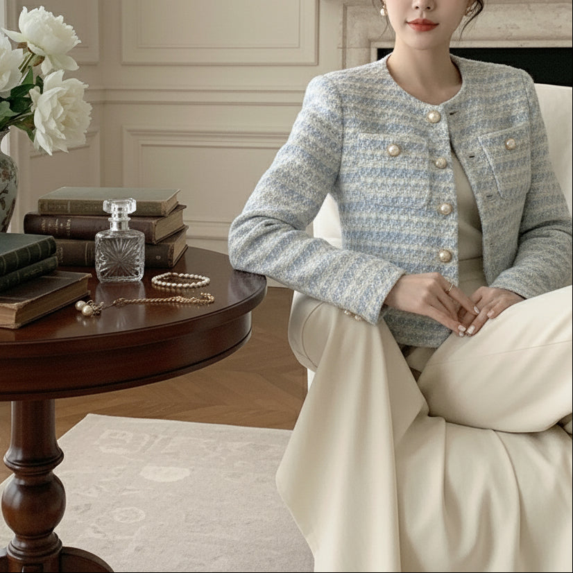 Amelie Tweed Cropped Jacket – CHIC Edition