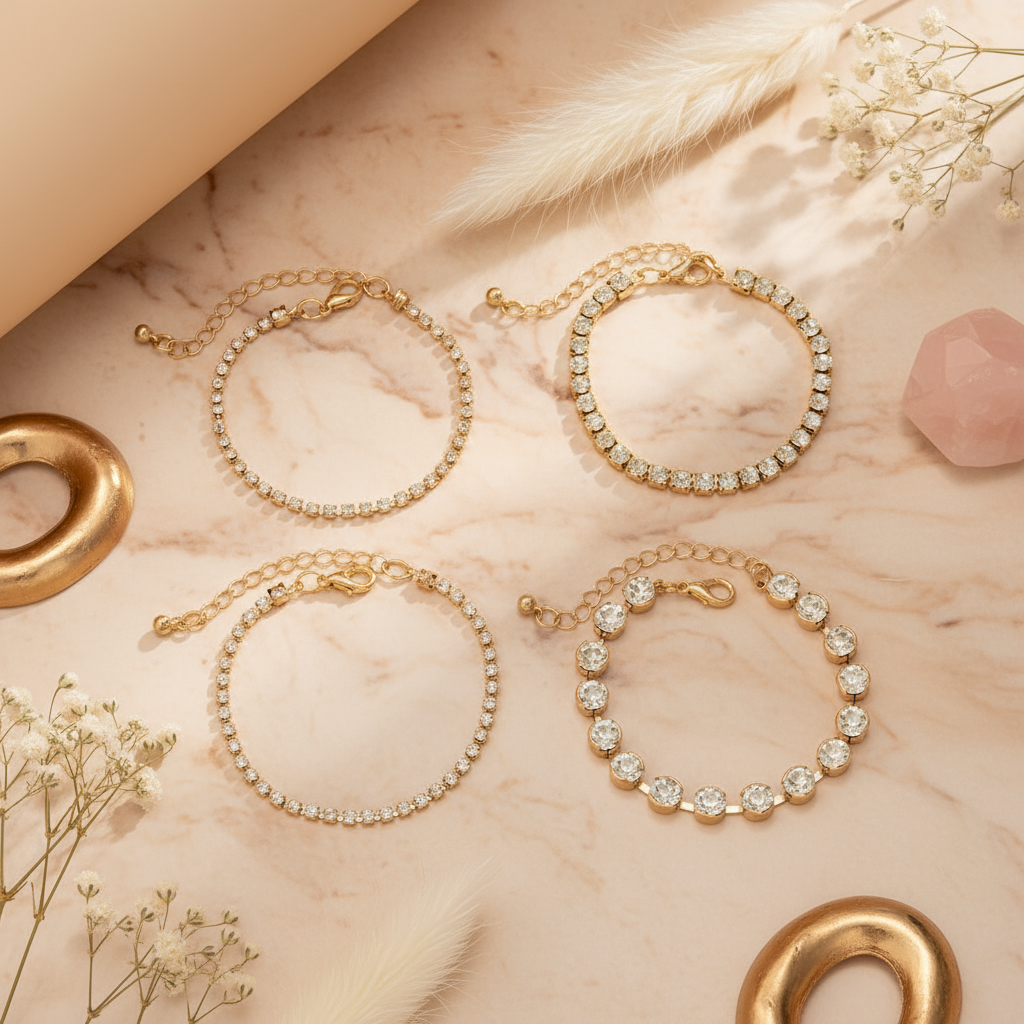 Armband-Set „Noa Pearl Twist“- LUXE Edition