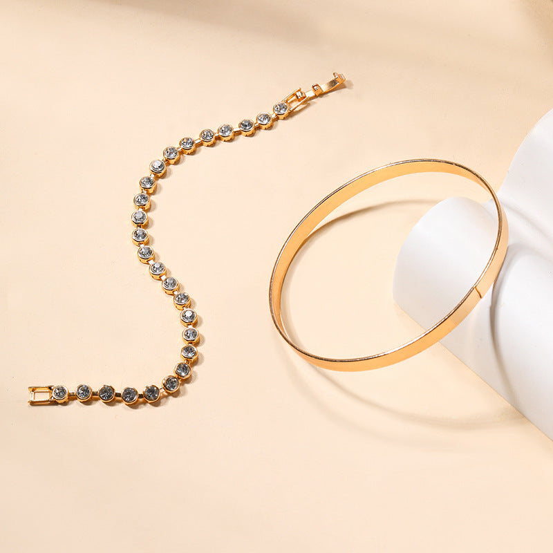 Aura Crystal Bangle Set – LUXE Edition