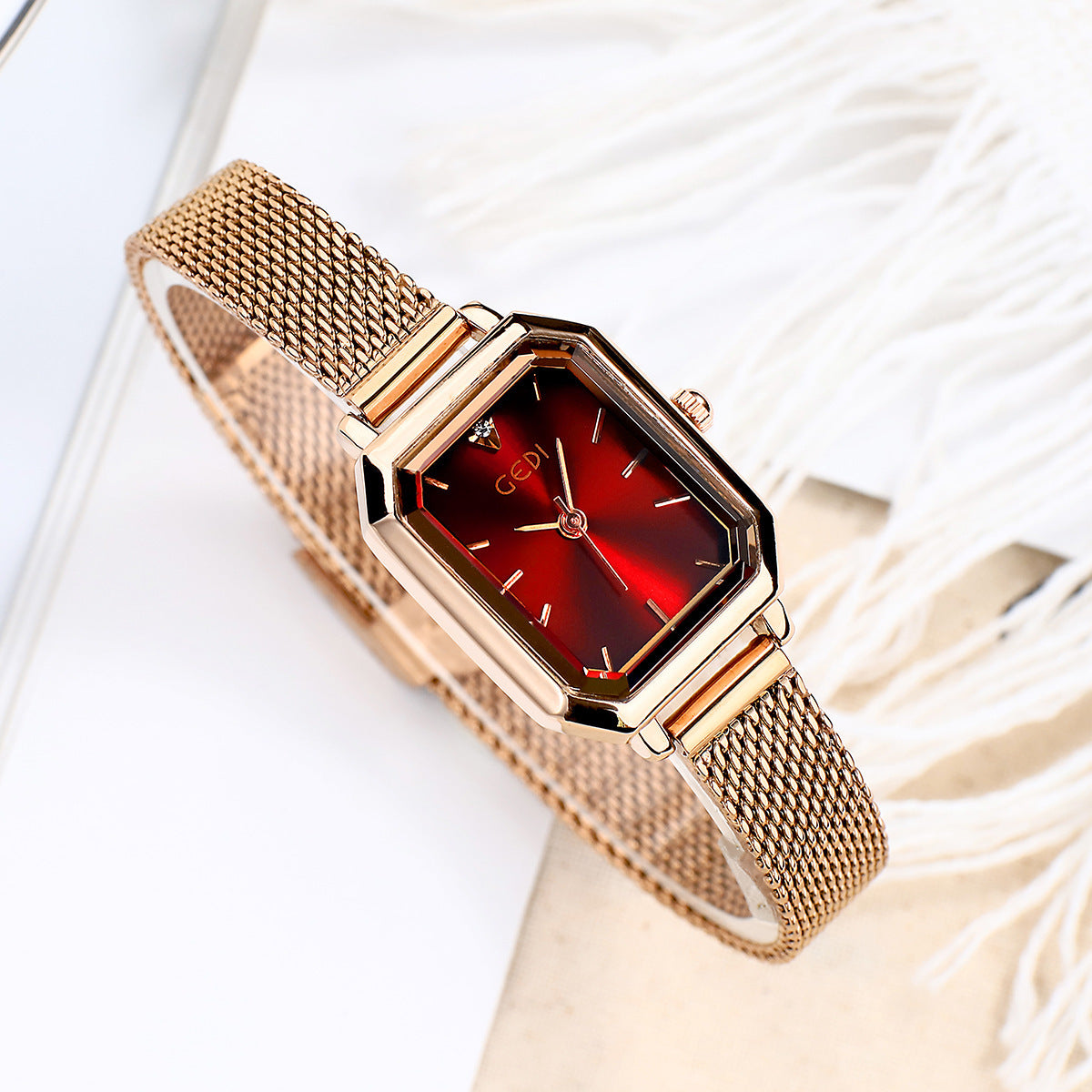 Simple All-match Casual Watch Women's Square Retro