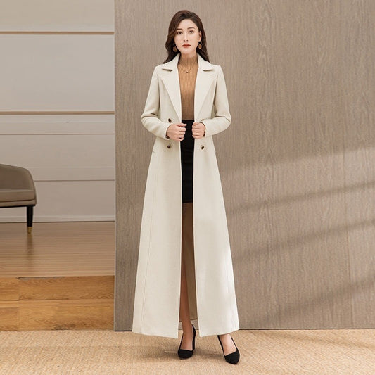 Ivory Cashmere Trench – LUXE Edition