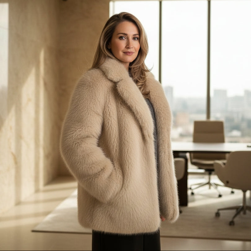 Margot Faux Fur Coat – LUXE Edition