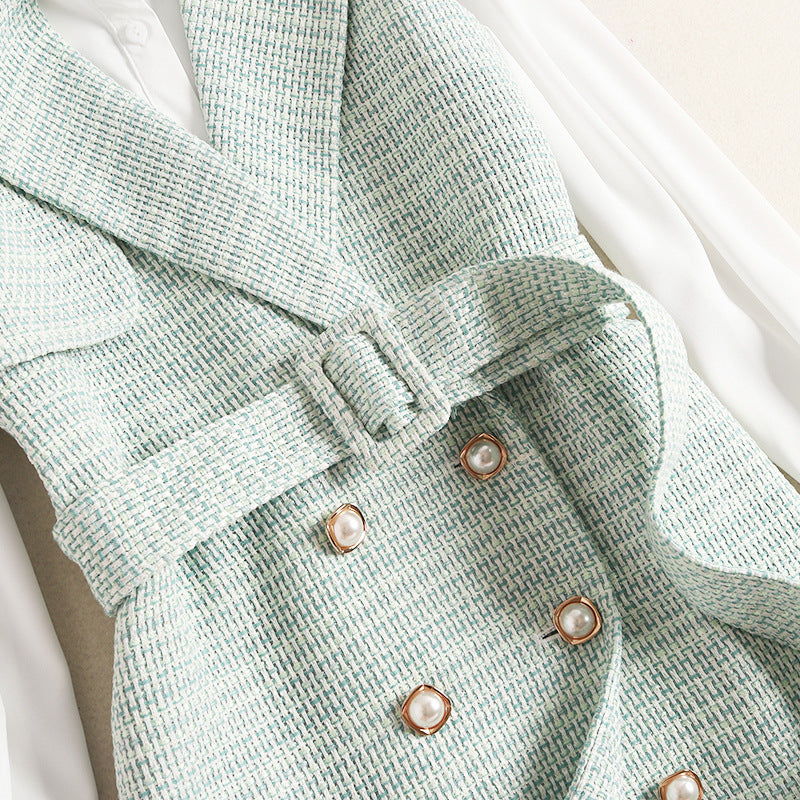 Double-breasted vest coat