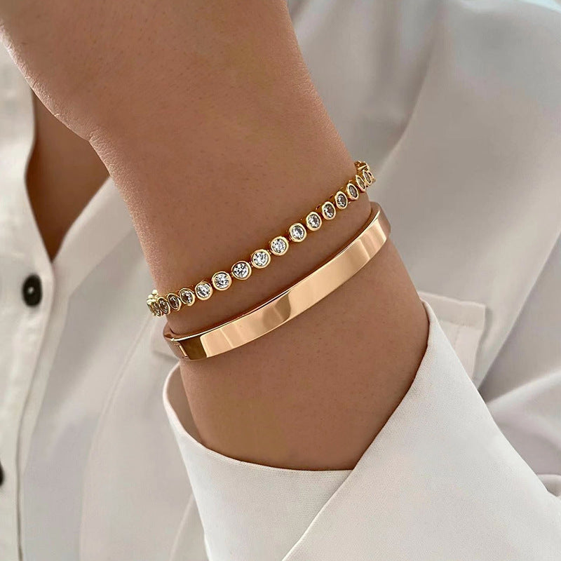 Aura Crystal Bangle Set – LUXE Edition