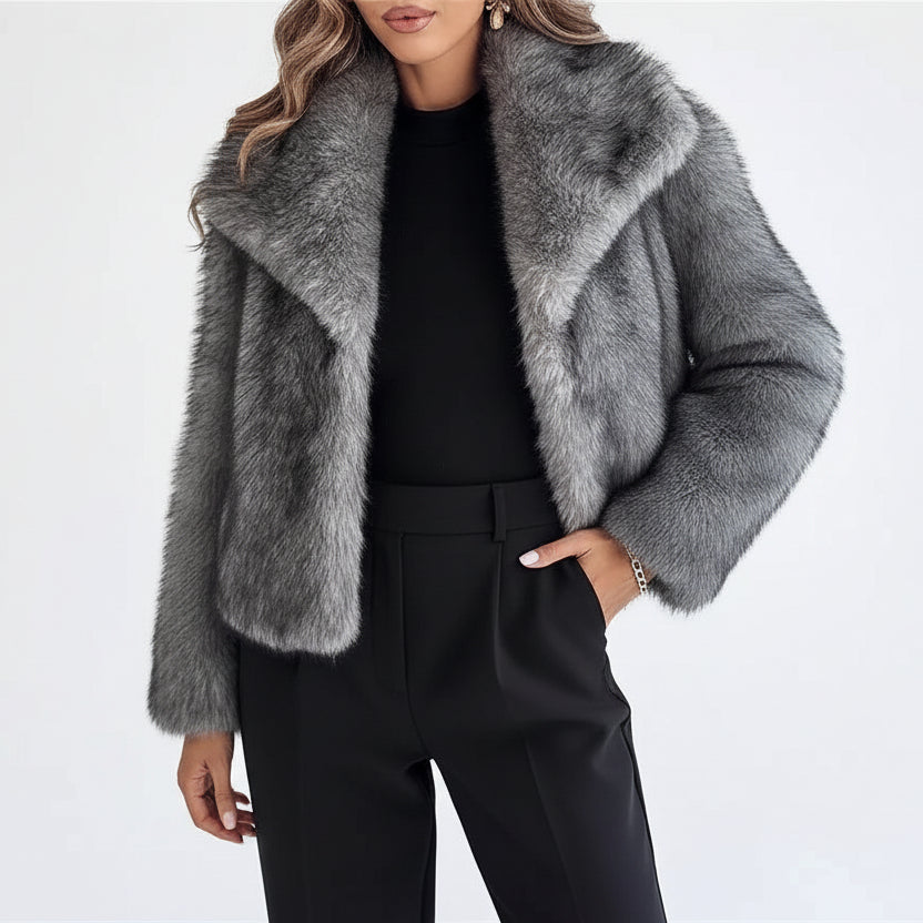 Velours Faux Fur Jacket – LUXE Edition