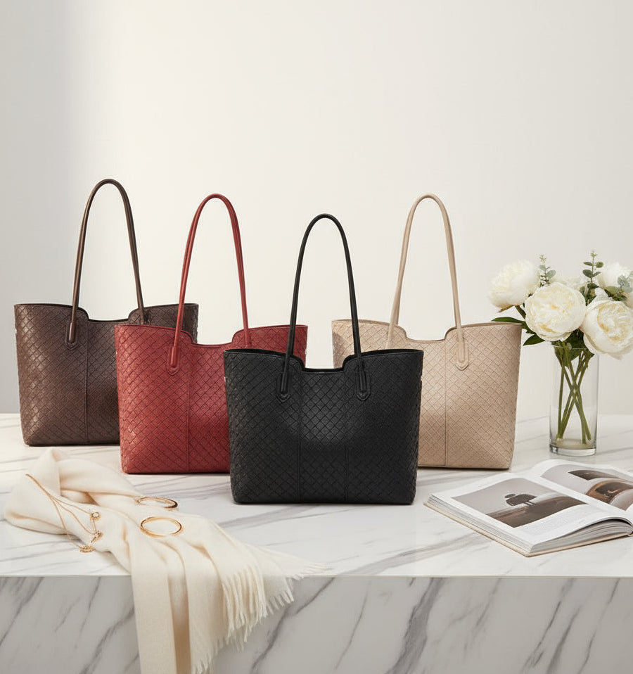 Woven Leather Tote – CORE Edition