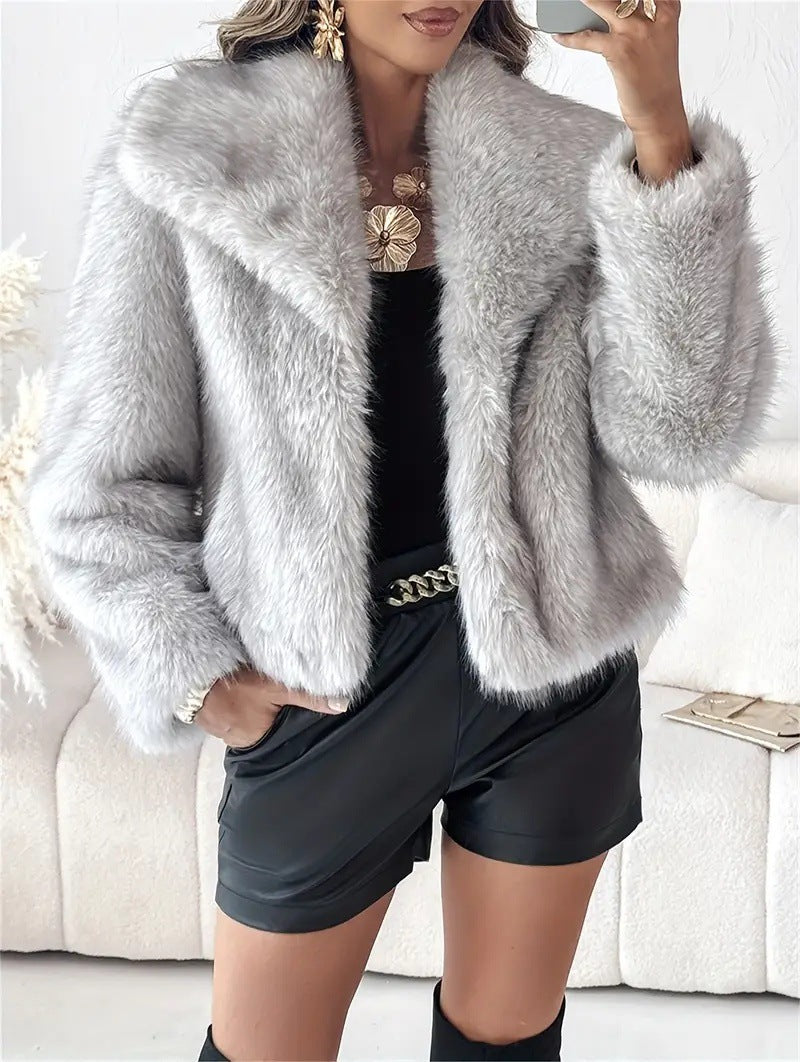 Velours Faux Fur Jacket – LUXE Edition