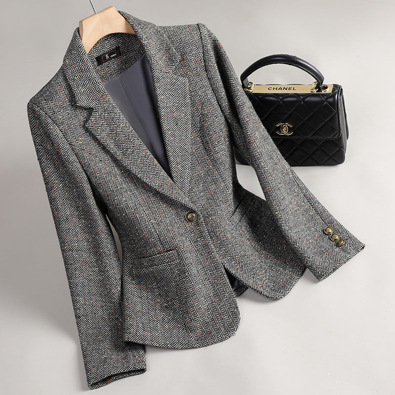 Cambridge Wool Tweed Blazer – LUXE Edition
