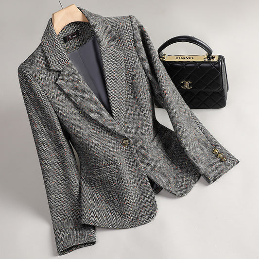 Cambridge Wool Tweed Blazer – LUXE Edition