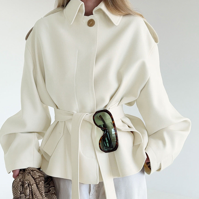 Céline Belted Trench Coat – IVORY Edition