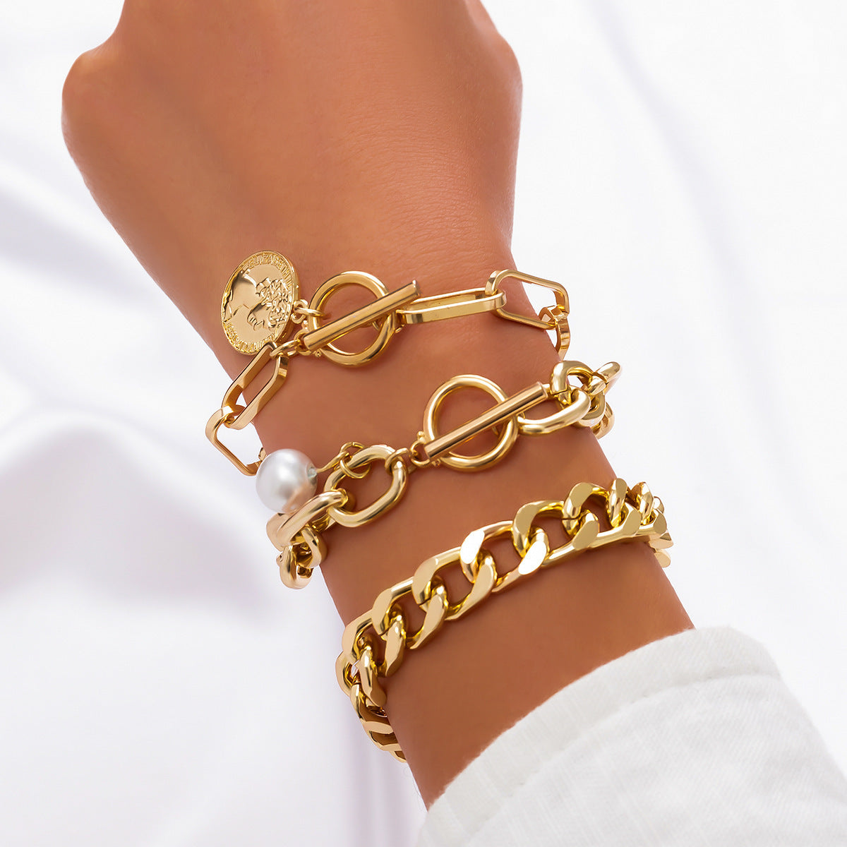 Armband-Set „Aurora Luxe Chain“ - LUXE Edition