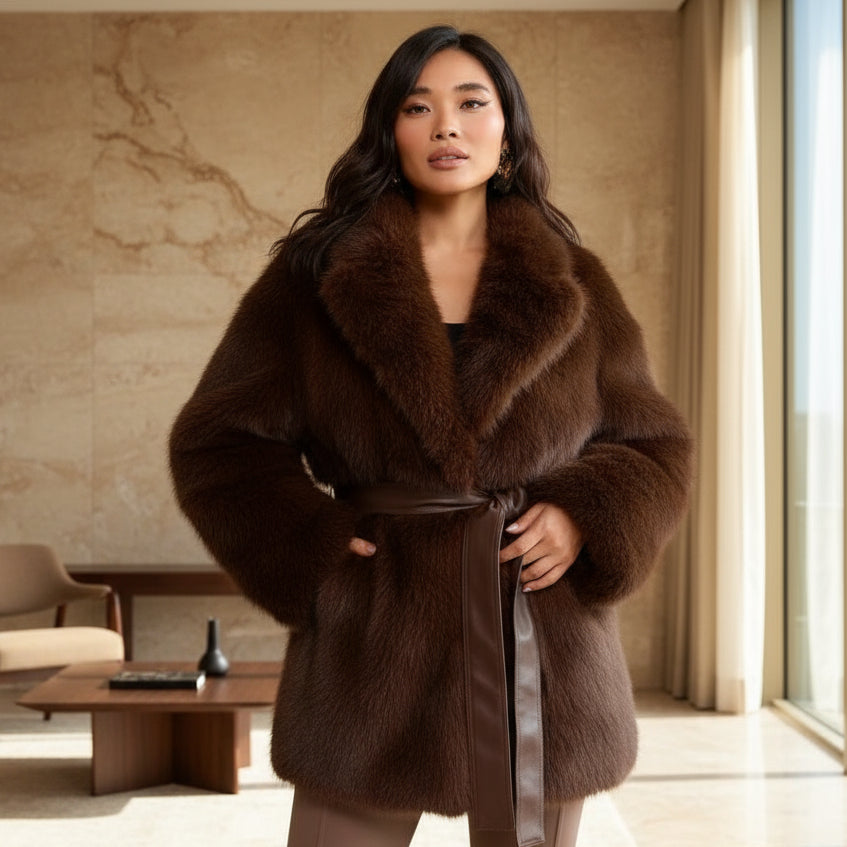 Margot Faux Fur Coat – LUXE Edition
