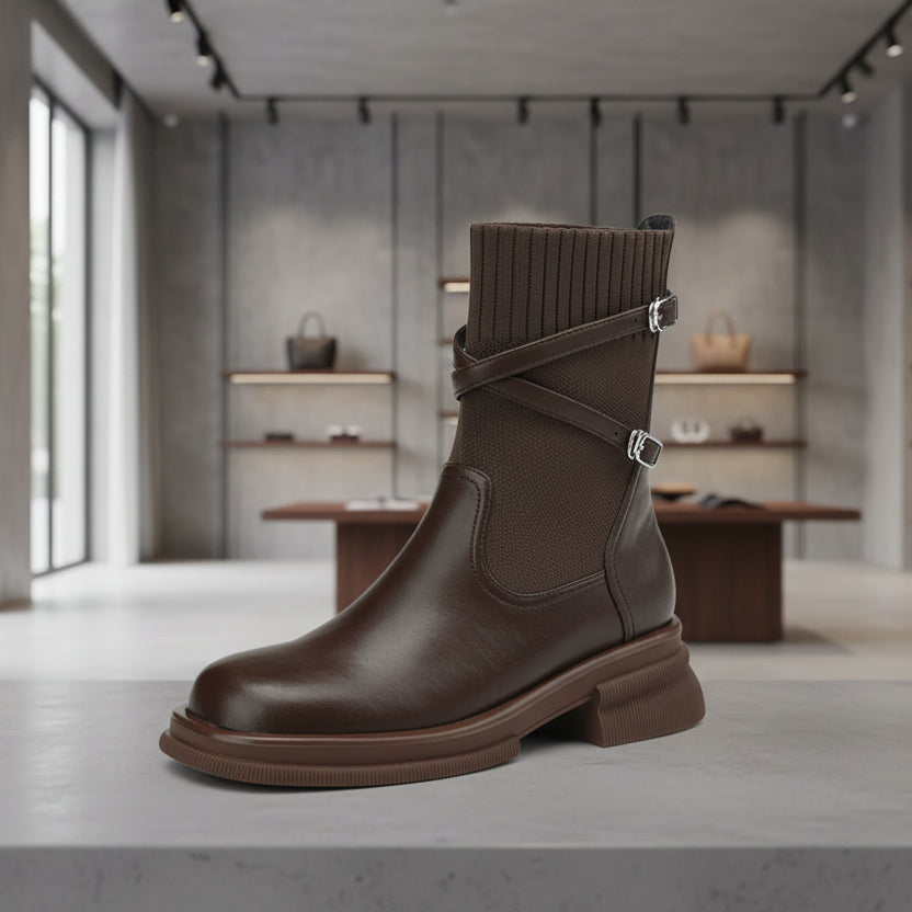 Retro Stretch Ankle Boots – EDGE Edition