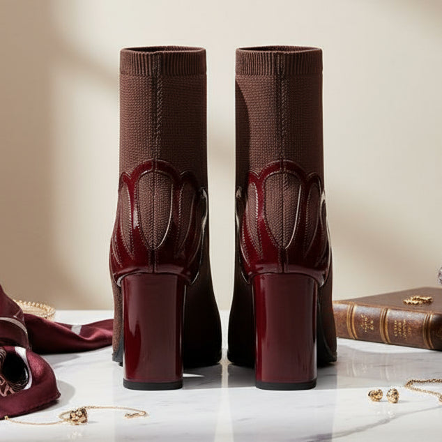 Élise Contour Knit-Heel Boot – Chic Edition