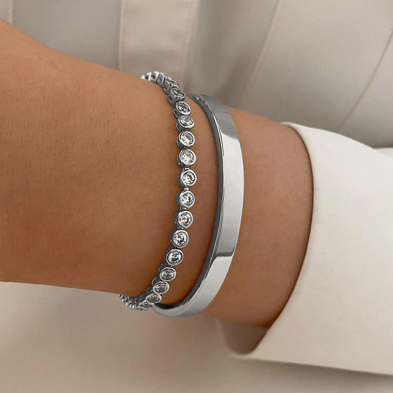 Aura Crystal Bangle Set – LUXE Edition