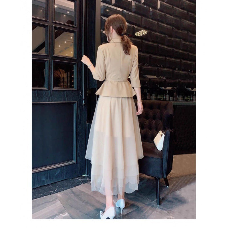 Elegant Slim Fit Slim-fit Set Dress