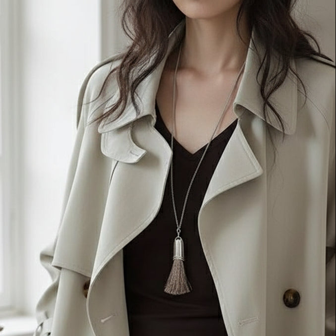 Claudia Belted Trench Coat – IVORY Edition