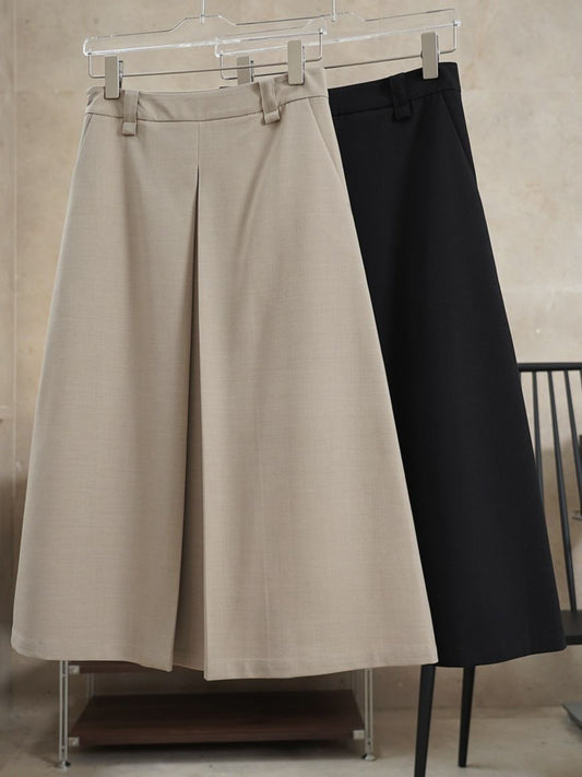 Retro Design High Waist Suit Skirt