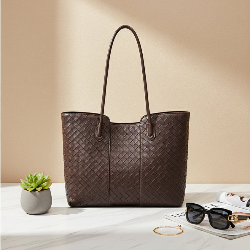 Woven Leather Tote – CORE Edition
