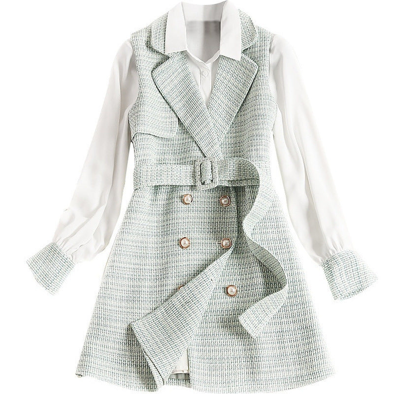 Double-breasted vest coat