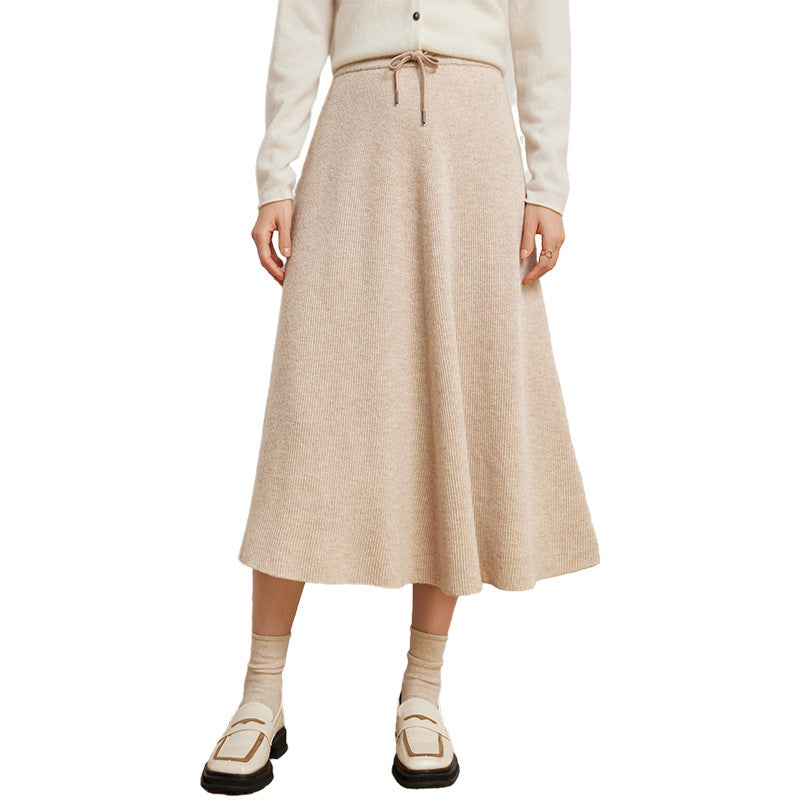 Fashionable Cashmere Knitted Skirt For Women