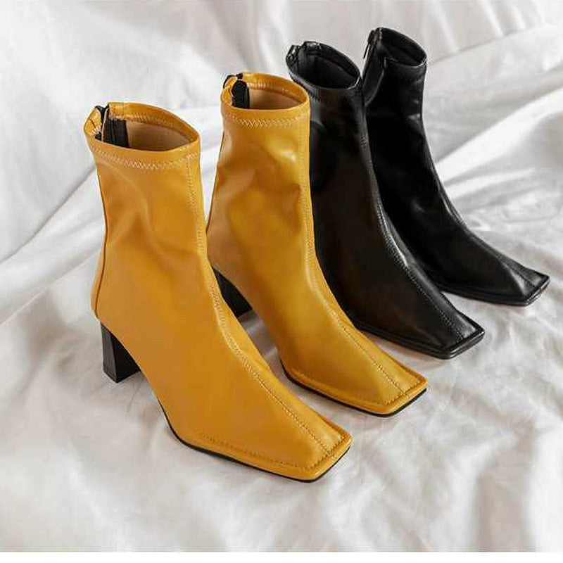 Square Heel Leather Boots – EDGE Edition