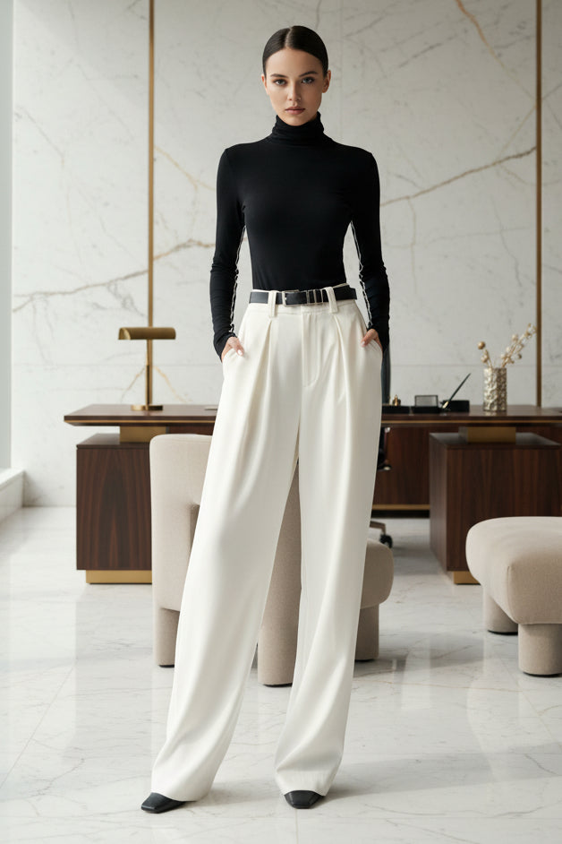 Ivoire Wide Leg Trousers – IVORY Edition