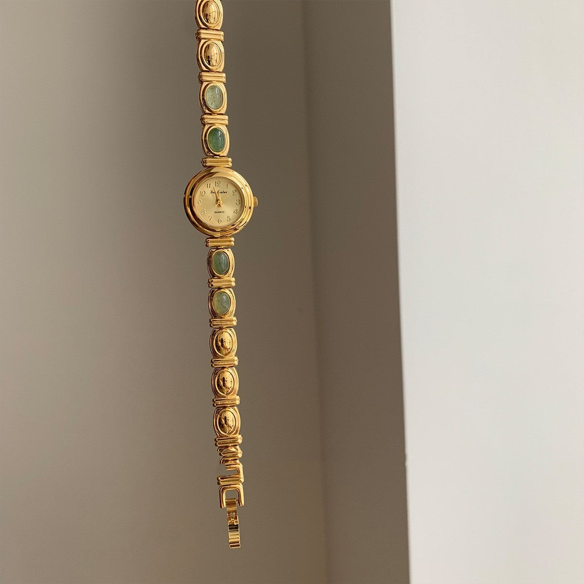 New Chinese Style Beryl Gold Exquisite Fashion Retro Minority Women's Quartz Watch