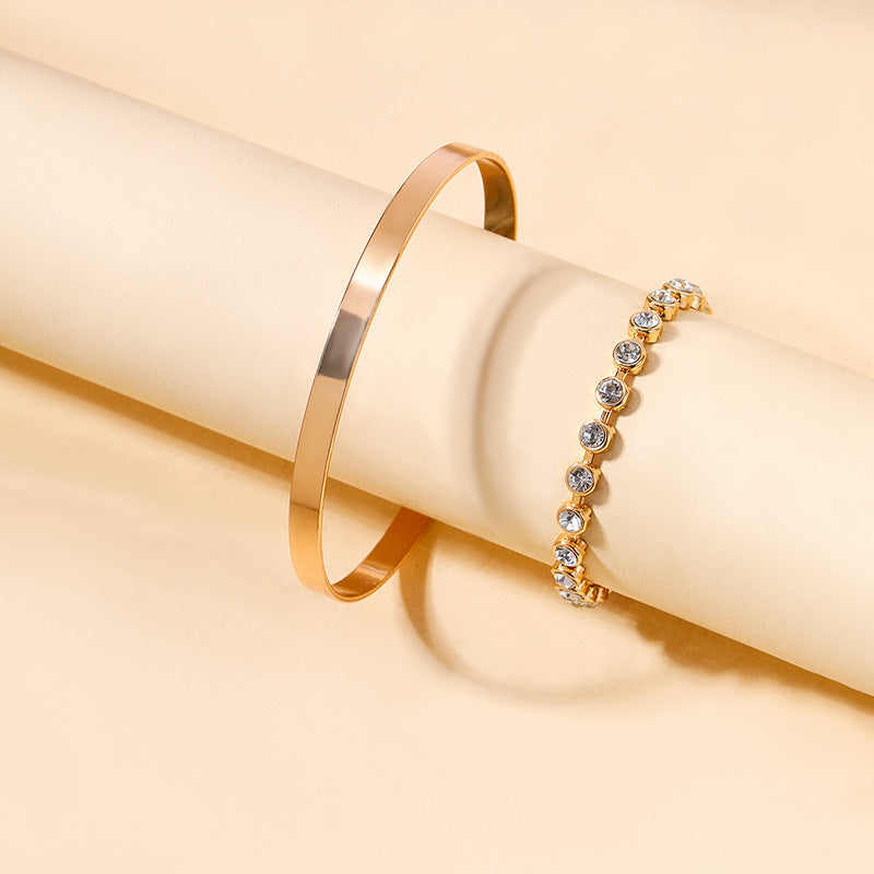 Aura Crystal Bangle Set – LUXE Edition