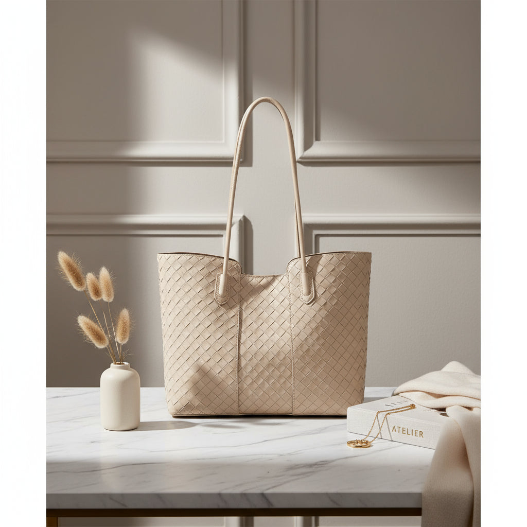 Woven Leather Tote – CORE Edition