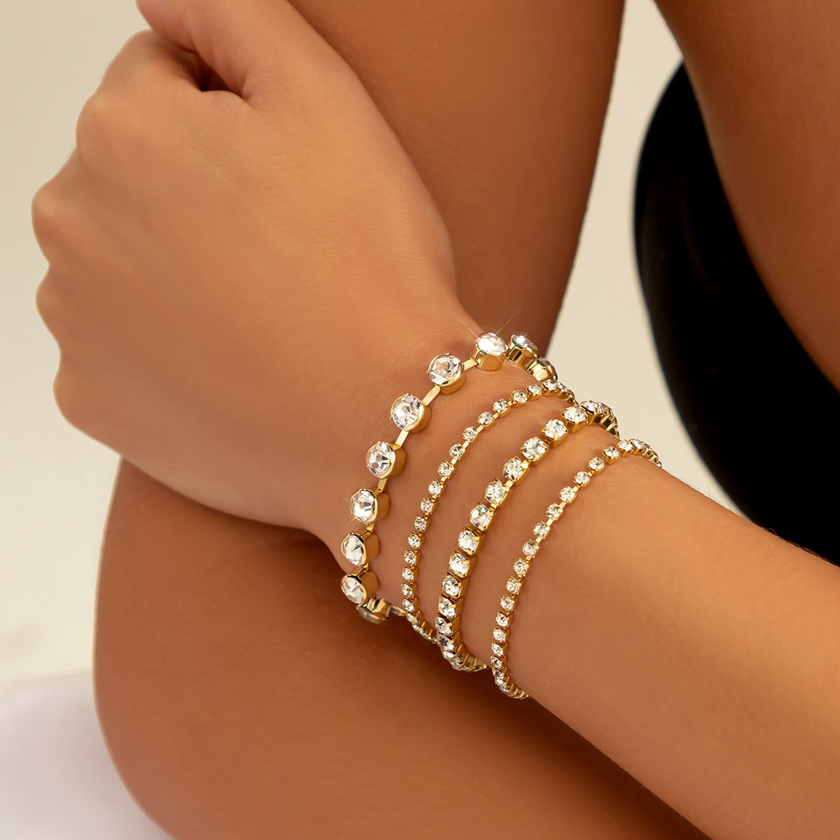 Armband-Set „Noa Pearl Twist“- LUXE Edition