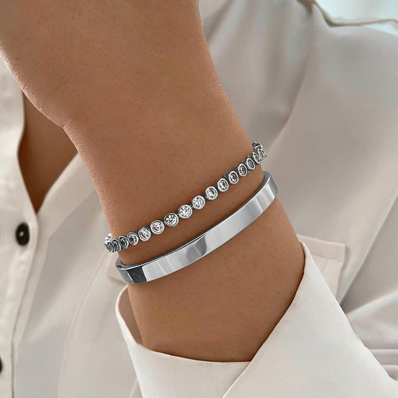 Aura Crystal Bangle Set – LUXE Edition