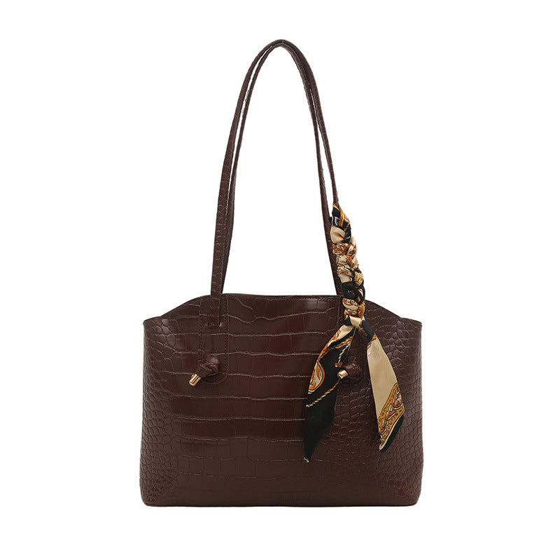 Fashion Casual Red Large Capacity Handbag