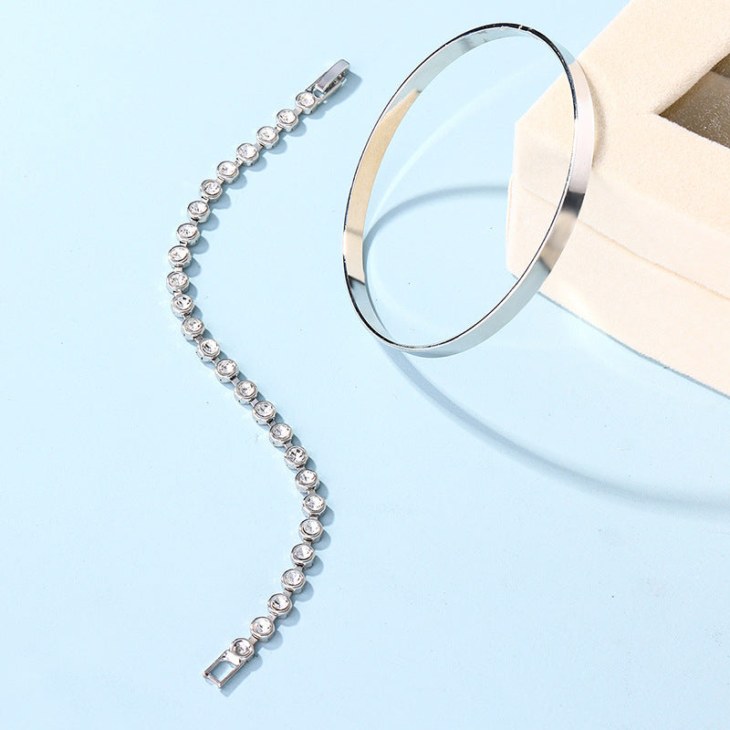 Aura Crystal Bangle Set – LUXE Edition