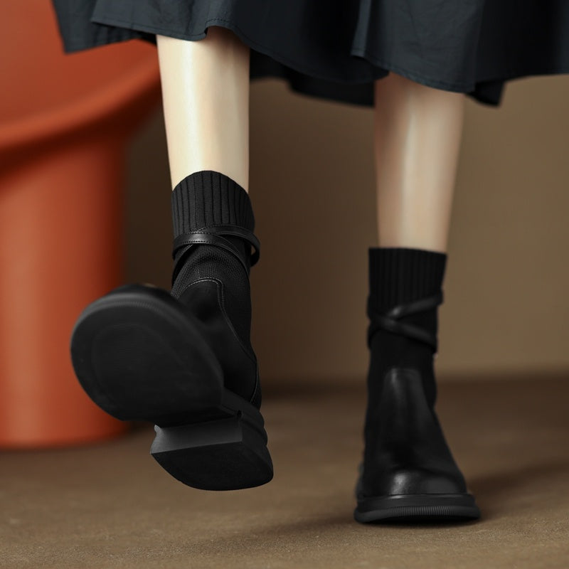 Retro Stretch Ankle Boots – EDGE Edition