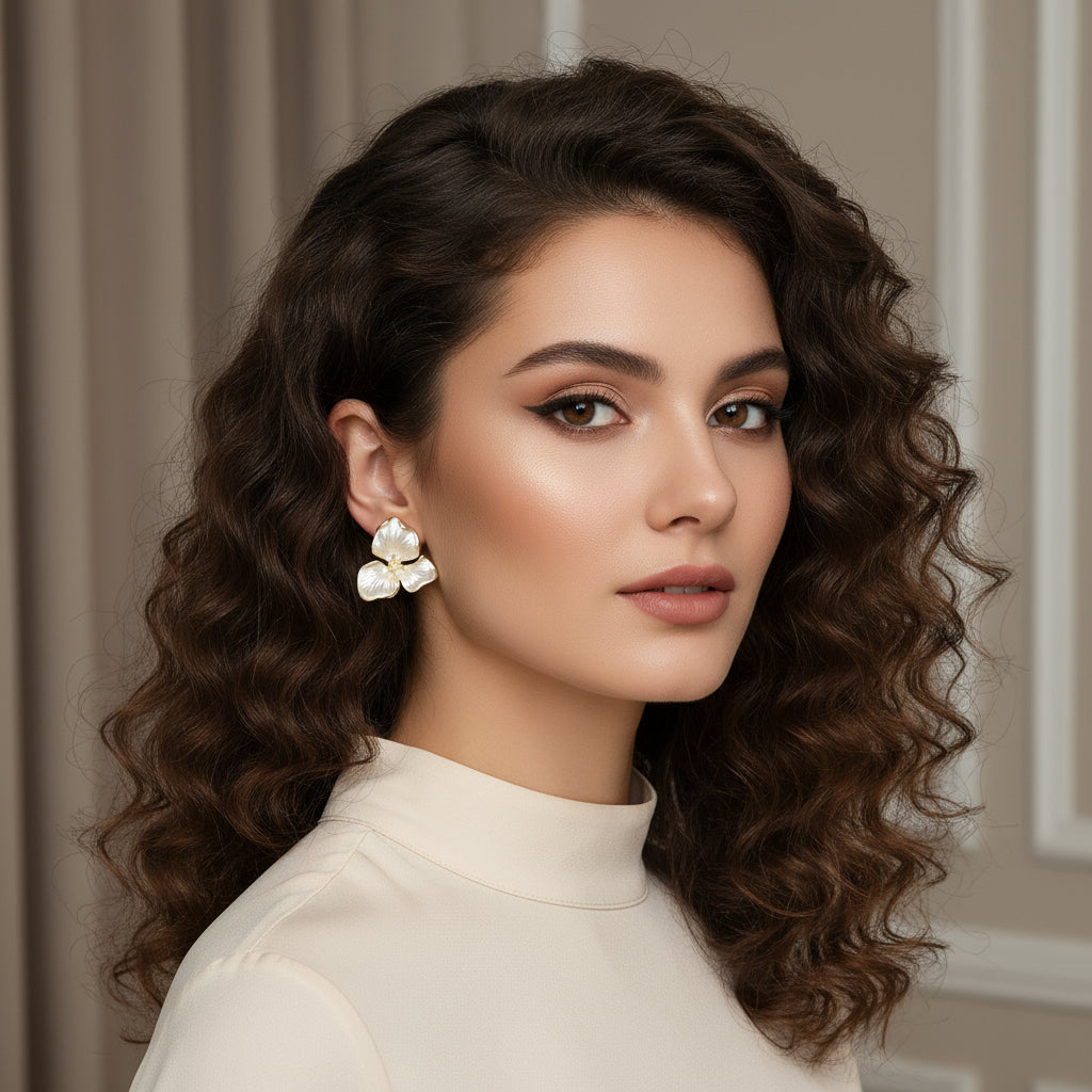 Bloom Pearl Earrings – GLOW Edition